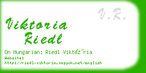 viktoria riedl business card